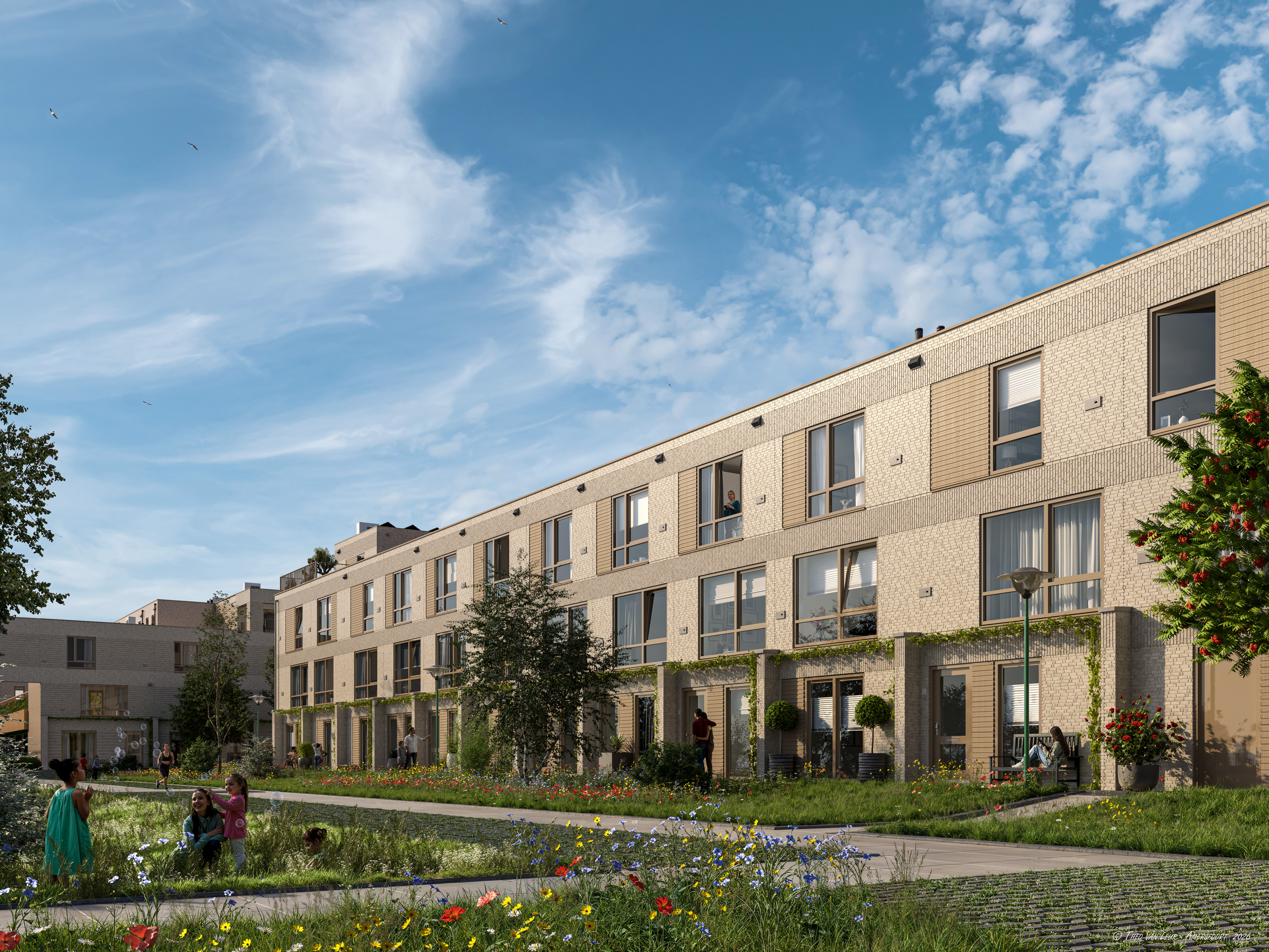 Parkzijde Fase 2 Rijwoningen 300 Dpi